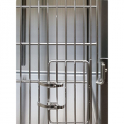 Porte pour cages d'hospitalisation pour entrée latérale des chats