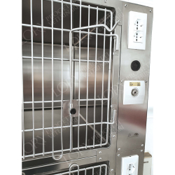 Support porte goutte à goutte pour cages vétérinaires