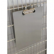 Support pour documents en inox pour cages