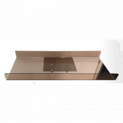 Perchoir pour chats en polycarbonate avec bord surélevé