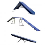 Protection pour palissade, passerelle et balançoire d’agility – housse en PVC résistante