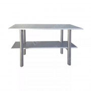 Etagère inox sur-mesure pour tables vétérinaires