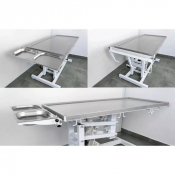 Etagère pliante avec 2 plateaux pour table vétérinaire