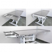 Etagère pliante avec 2 plateaux pour table vétérinaire