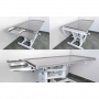 Etagère pliante avec 2 plateaux pour table vétérinaire