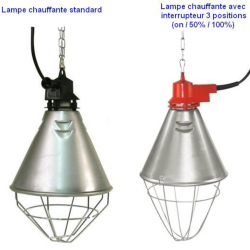 Lampe chauffante d'élevage pour chiots et chatons - 2 modèles