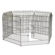 Parc à chiots modulable en acier électrozingué – 130 x 80 cm ou 130 x 100 cm