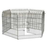 Parc à chiots modulable en acier électrozingué – 130 x 80 cm ou 130 x 100 cm