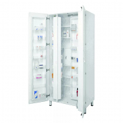 Armoire à pharmacie avec coffre-fort et compartiments à médicaments