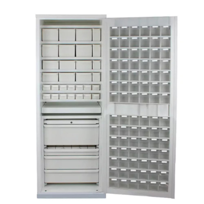 Armoire à pharmacie avec une porte équipée et renforcée