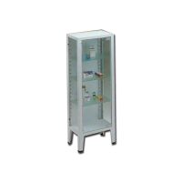 Armoire à pharmacie en verre trempé – 1, 2 ou 4 portes – acier époxy, étagères réglables Armoire à pharmacie en verre trempé – 1, 2 ou 4 portes – acier époxy, étagères réglables