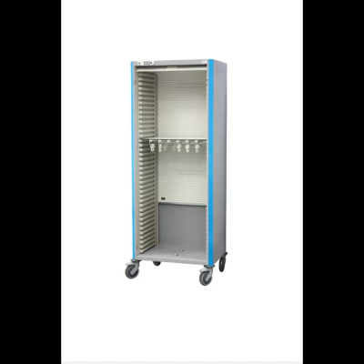 Armoire médicale mobile une colonne avec porte-sondes
