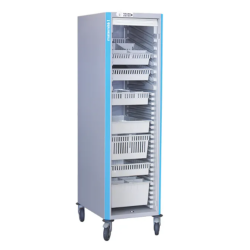 Armoire mobile de stockage avec bacs à lèvres
