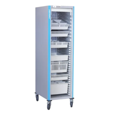 Armoire mobile de stockage avec bacs à lèvres