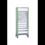 Armoire mobile une colonne avec 62 bacs tiroirs