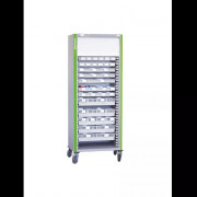 Armoire mobile une colonne avec 9 bacs à lèvres