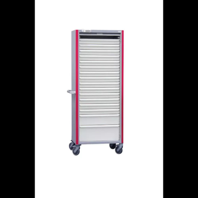 Armoire mobile une colonne avec 9 tiroirs jointifs