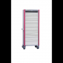 Armoire mobile une colonne avec 9 tiroirs jointifs