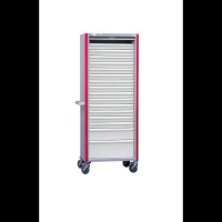 Armoire mobile une colonne avec 9 tiroirs jointifs Armoire mobile une colonne avec 9 tiroirs jointifs