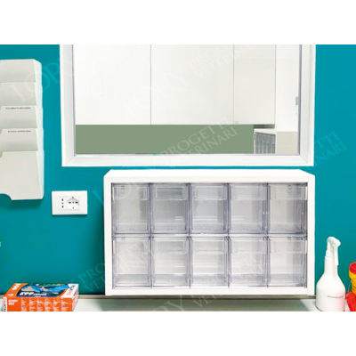 Armoire multifonctions avec 10 compartiments