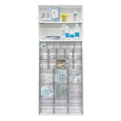 Armoire multifonctions avec étagères et compartiments