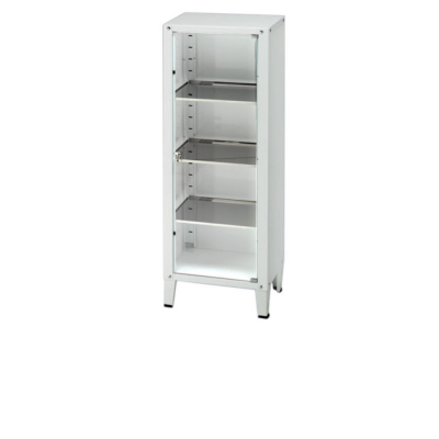 Armoire vétérinaire en acier émaillé et verre trempé – 1, 2 ou 4 portes