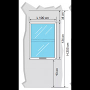 Zone de filtration pour salle d'opération à 2 portes