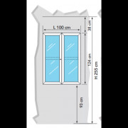 Zone de filtration pour salle d'opération à 4 portes