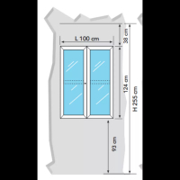 Zone de filtration pour salle d'opération à 4 portes Zone de filtration pour salle d'opération à 4 portes
