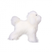 Fourrure blanche pour mannequin de chien