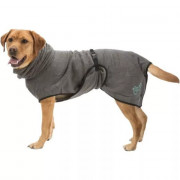 Peignoir de bain microfibres pour chien – Haute absorption et confort post-bain