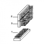 Brosse de rechange latérale basse pour lave bottes