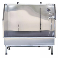 Baignoire en inox basse pour grands chiens Baignoire en inox basse pour grands chiens