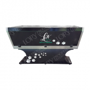 Baignoire professionnelle Giada noire pour grands chiens - Profondeur 50 cm