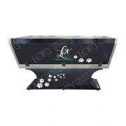 Baignoire professionnelle Giada noire pour grands chiens - Profondeur 50 cm