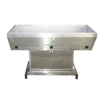Baignoire professionnelle modèle Giapa avec armoire en inox à 2 portes