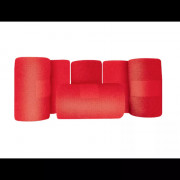 Bandes cohésives de contention rouges