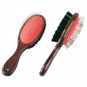 Brosse de toilettage à double usage pour chiens et chats