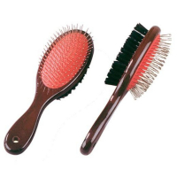 Brosse de toilettage à double usage pour chiens et chats Brosse de toilettage à double usage pour chiens et chats