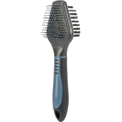 Brosse double pour poils longs, épais ou durs