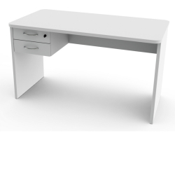 Bureau avec 2 tiroirs et pieds réglables