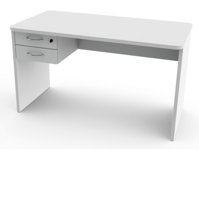 Bureau avec 2 tiroirs et pieds réglables