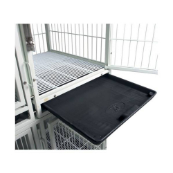 Bac récupérateur pour cage de gardiennage