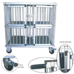 Cage d'exposition pliante pour chiens et chats