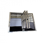 Cage de transport double avec séparation - 92,5 x 90 x 67 cm