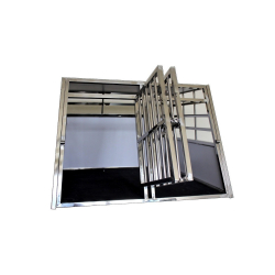 Cage de transport double avec séparation - 92,5 x 90 x 67 cm