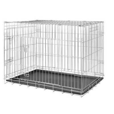 Cage de transport en métal pliante avec 2 portes