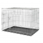 Cage de transport en métal pliante avec 2 portes