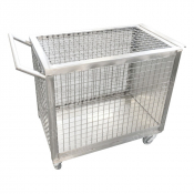 Cage de transport pour animaux avec  poignée  et roulettes