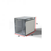 Cage de transport simple pour chiens - 65 x 90 x 78 cm